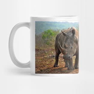 White Rhinoceros Zulu Nyala Game Reserve South Africa Mug